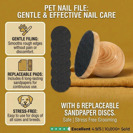Wooden Nail File for Pets