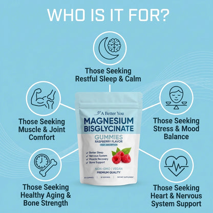 Magnesium Bisglycinate Gummies – 400mg (60 Gummies)