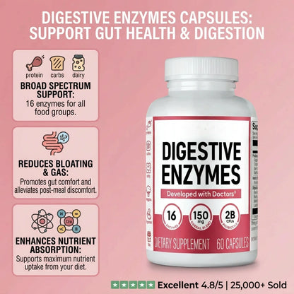 Digestive Enzymes - 60 Capsules