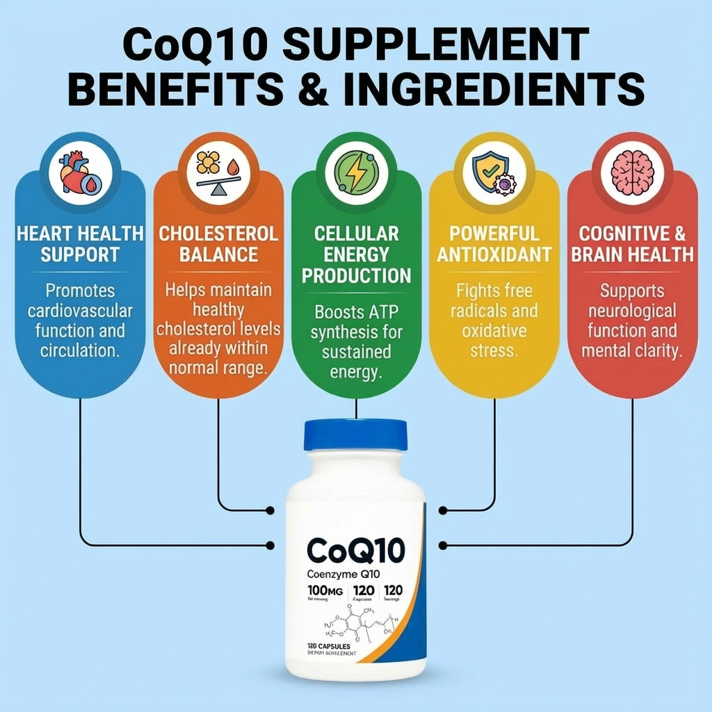 CoQ10 Supplement - 120 Capsules