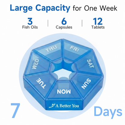 7-Day Round Pill Organizer