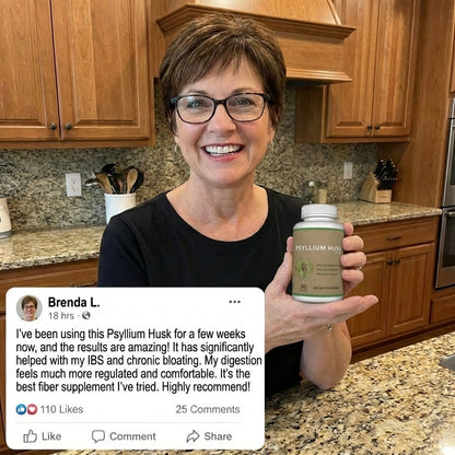 Psyllium Husk Supplement - 60 Capsules