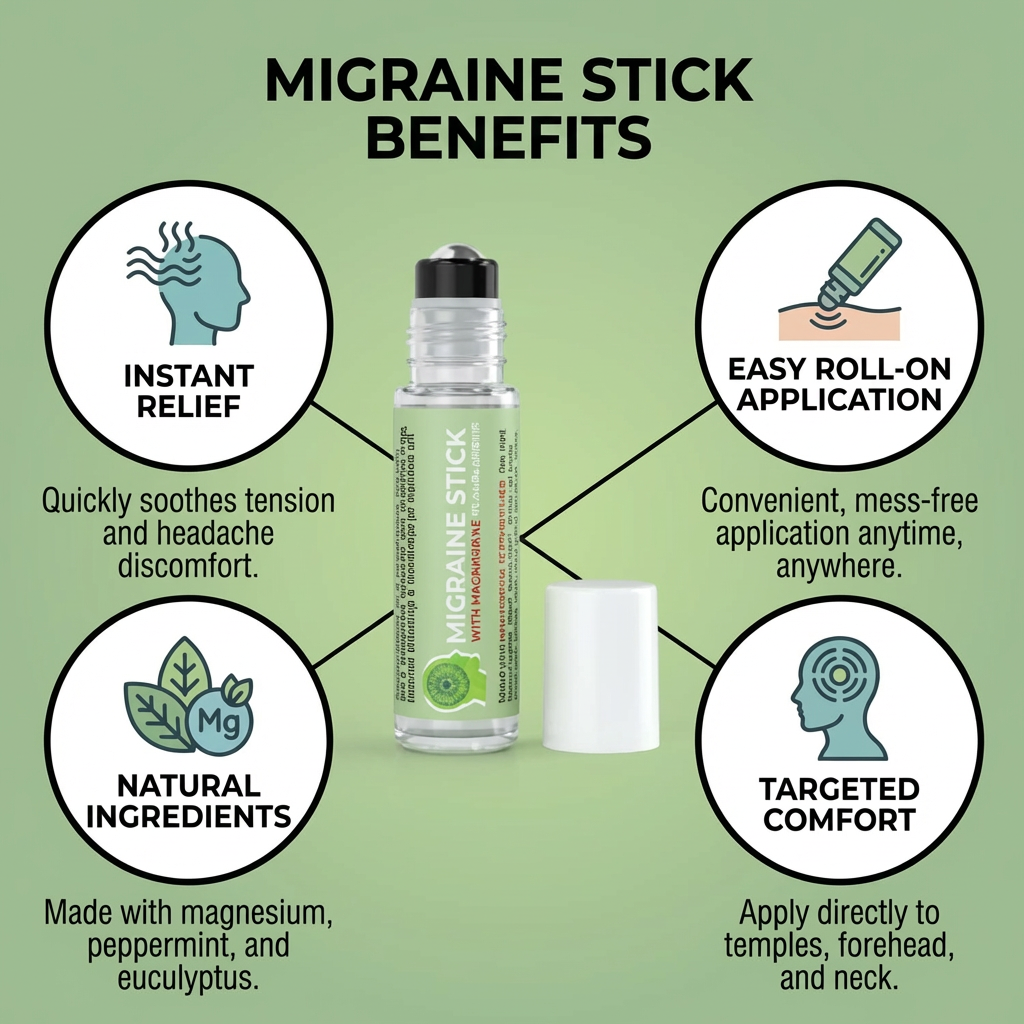Migraine Stick with Magnesium -10ml