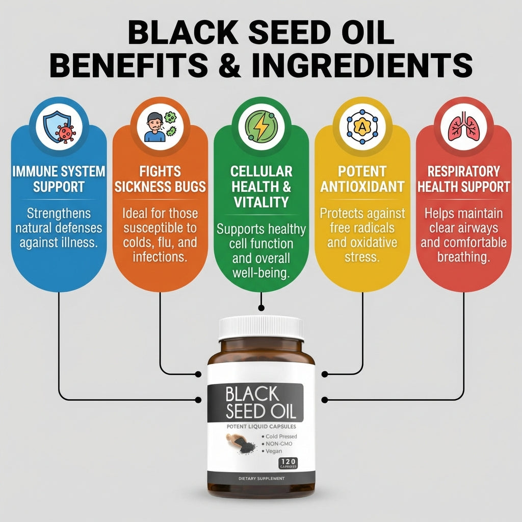 Black Seed Oil - 120 Softgel Capsules