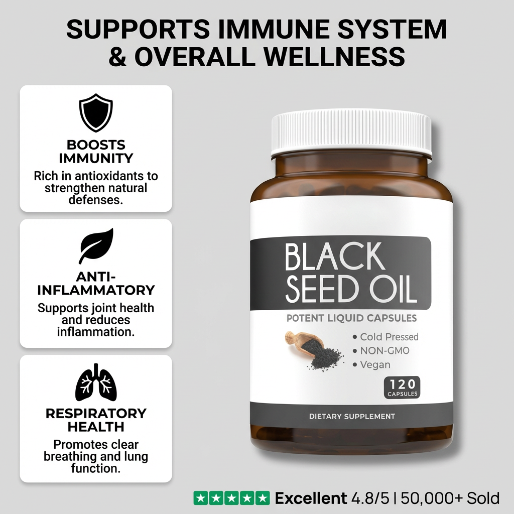 Black Seed Oil - 120 Softgel Capsules