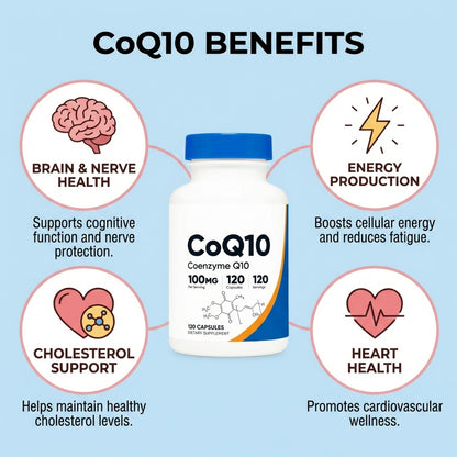 CoQ10 Supplement - 120 Capsules