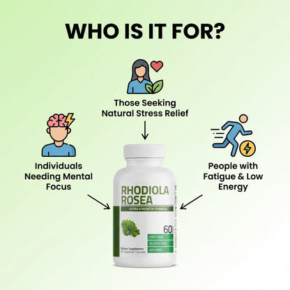 Rhodiola Rosea Supplement - 60 Capsules